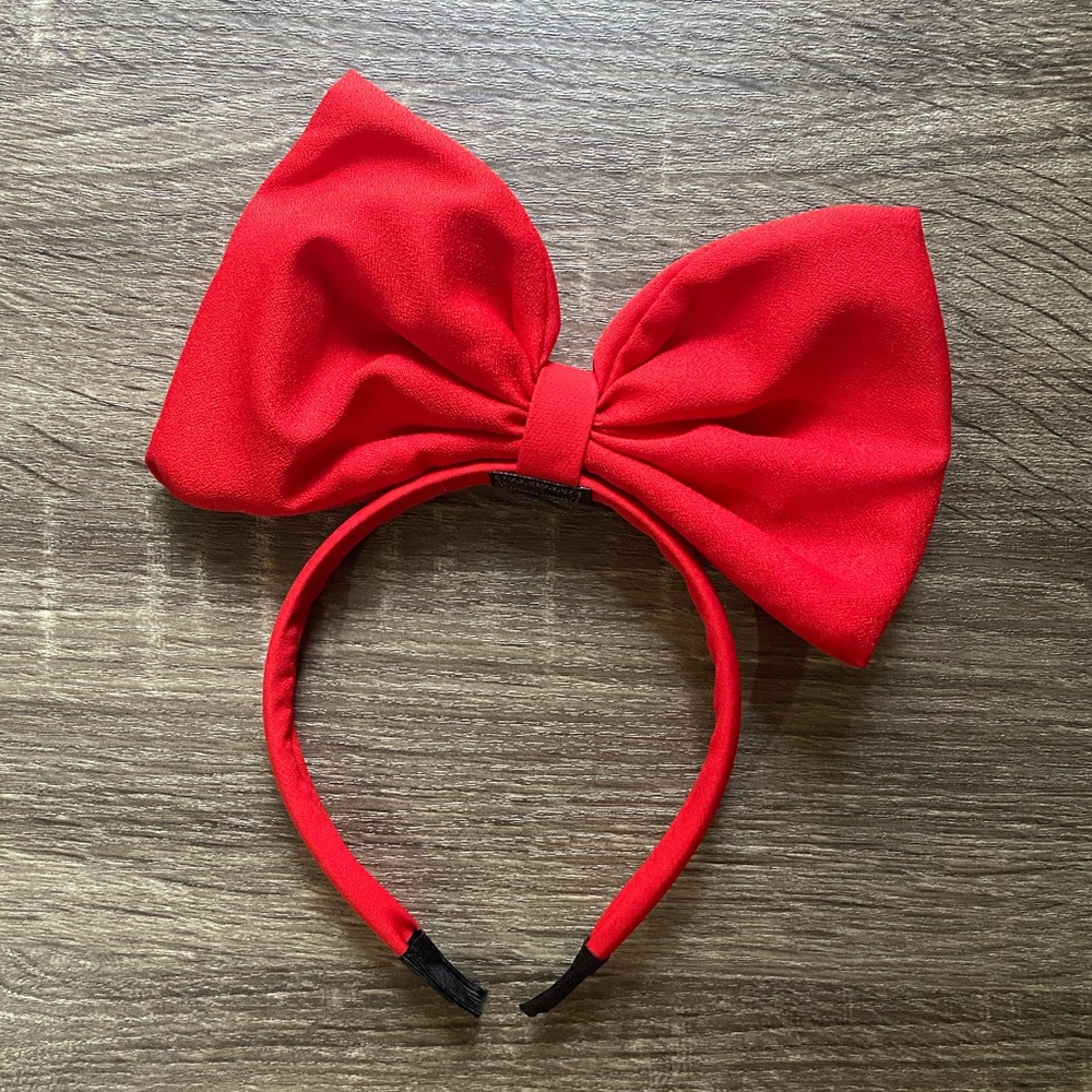Red Bow Headband